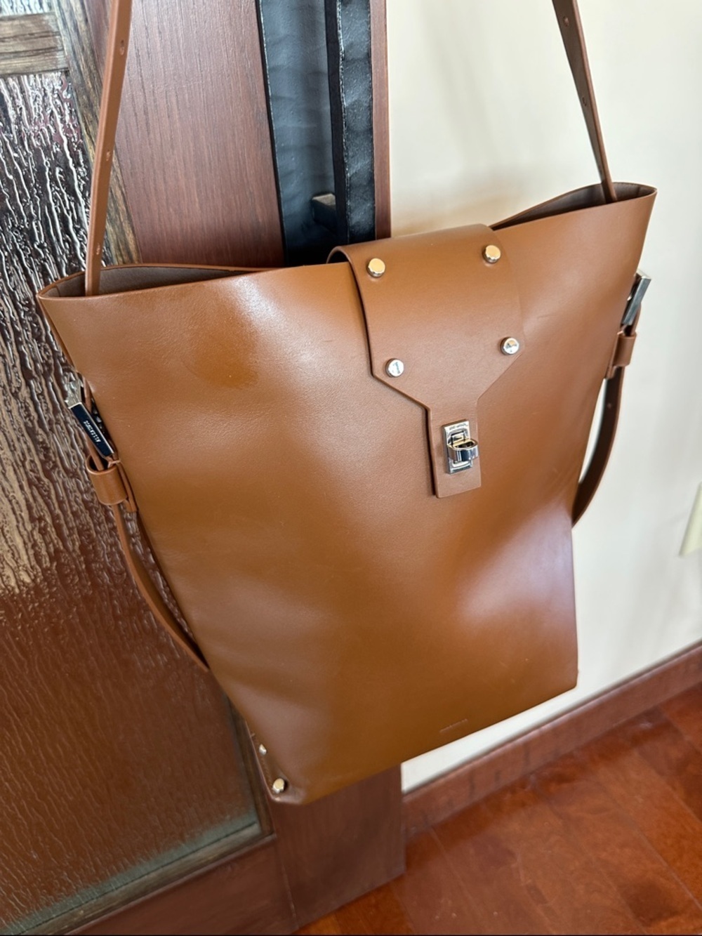 ALLSAINTS
Miro Shoulder Bag Brown Leather Tote. With dust bag NWT